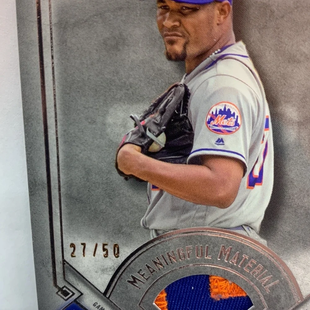 2017 Topps Meaningful Material Juerys Familia Mets 27/50 MM-JF (MISC3)